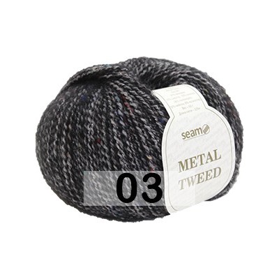 Пряжа Сеам METAL TWEED