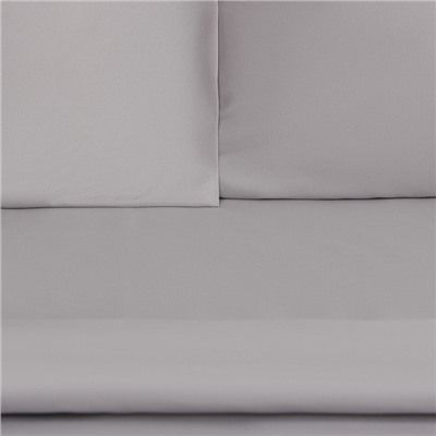 Постельное бельё LoveLife евро "Gray mist" 200х215 см, 225х240 см, 50х70± 3 см-2 шт, микрофибра 85 гр