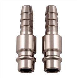 Ниппель универсальный быстросъемный ("папа") со штуцером "елка" под шланг 8 мм, 2 шт. Stels