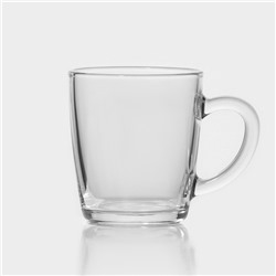 Кружка Paşabahçe Basic, 350 мл, стекло, для чая и кофе, прозрачная