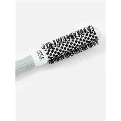 Olivia Garden Термобрашинг для укладки волос / Expert Blowout Shine White & Grey, 20 мм, бело-серый
