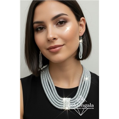 Набор бижутерии колье трансформер и серьги П5/008