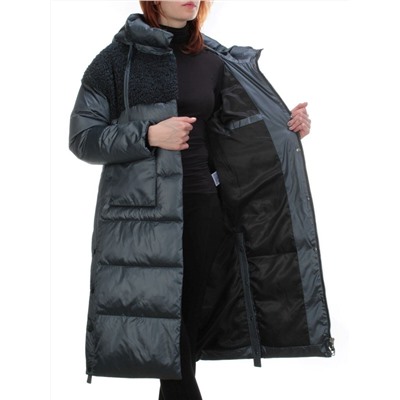 Y21636 DK. GRAY Пальто женское зимнее MEIYEE (200 гр. холлофайбера)