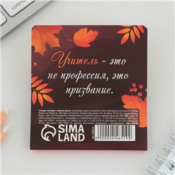 Стикеры для заметок, с липким краем, 20 л., 4 шт. «Лучшему учителю»