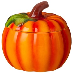 БЛЮДО ДЛЯ ЗАПЕКАНИЯ С КРЫШКОЙ "ТЫКВА" 600 МЛ. 13*13*12 СМ. КОЛЛЕКЦИЯ "IL RACCOLTO" (КОР=18ШТ.)