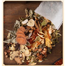 Сбор для ножных ванн из 18 цельных трав и корений (не порошок), 30 больших мешочков по 30 гр.