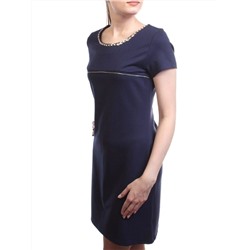 1607 DK. BLUE Платье женское (90% хлопок, 10% полиэстер)