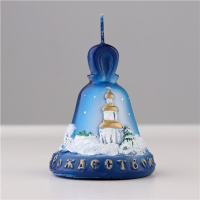 Свеча декоративная «Колокольчик Рождественский», 6×6×7 см