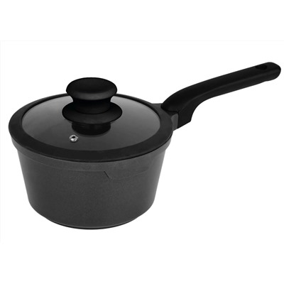 820-018 Ковш 2,2л с крышкой 18см MYSTERY в под.уп.(х8)Алюминий