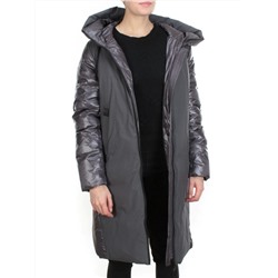 2235 GREY-GREEN Пальто женское зимнее AKIDSEFRS (200 гр. холлофайбера)