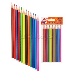 Карандаши цветные пластиковые 12цв. "Мультики"