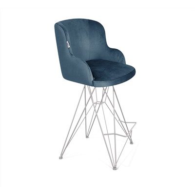 Стул полубарный SHT-ST39/S66-1
                        тихий океан / хром лак