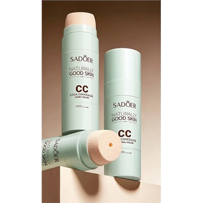 SADOER Консилер для лица со спонжем CC Stick concealer IVORY