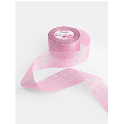 Лента парчовая, 50 мм, 23±1 м, розовая №013