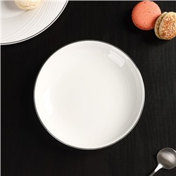 Пирожковая тарелка Magistro La Perle, d=15 см, фарфор, белая