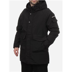 8897 BLACK Куртка мужская зимняя облегченная (130 гр. холлофайбер)