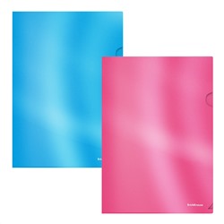 Папка уголок А4 пластик ErichKrause® Glossy Bubble Gum, арома,ассорти 54843 /4/