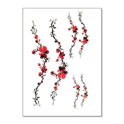 TTSY-B003 Временная татуировка Сакура, 21х15см