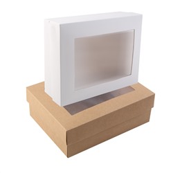 Коробка подарочная с окном 23*30*9 ассорти 2 вида КОКОС 212871/12/Китай