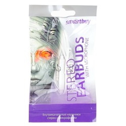 Наушники SmartBuy S6 (белые) цветной пакет