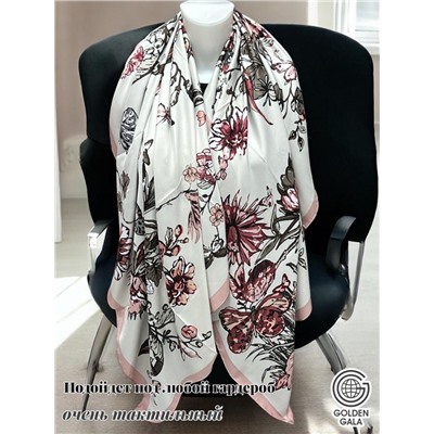 Платок шелковый большой "Парижанка" Арт 2428/29