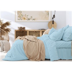 Пододеяльник поплина небесно-голубой