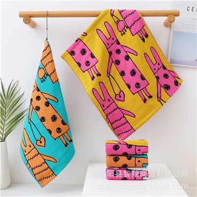 Cotton gauze towel, children's scarf for kindergarten, wholesale