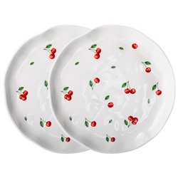 НАБОР ТАРЕЛОК ЗАКУСОЧНЫХ LEFARD "CHERRY" 2 ШТ. 21*21,5*2,5 СМ