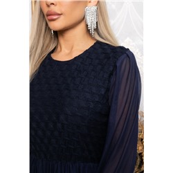 Платье Игра теней (синее) П14860-3М