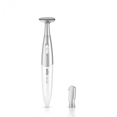 Braun Elektrischer Rasierer quot;Silk-epil Bikini Styler FG1100quot; in Weiss und Silber  Электробритва "Silk-epil Bikini Styler FG1100" в белом и серебристом