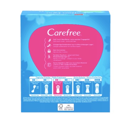 Carefree Slipeinlage Cotton Aloe Normal 56 St, Карефри Прокладки ежедневные Нормал с алоэ, 56шт, 2 упаковки (112 шт)
