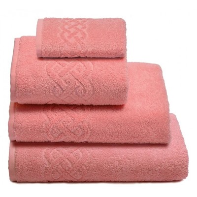 Полотенце махровое Донецкая Мануфактура Plait / Персик