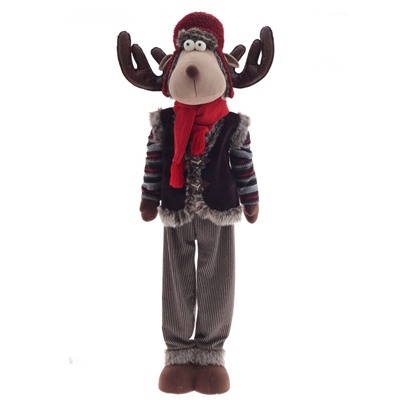 GAEM Игрушка набивная "Олень" (телескоп ноги), L93 W44 H191/109 см