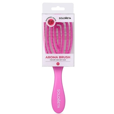 SOLOMEYA Расческа для сух.и влажных МАЛИНА OVAL