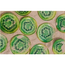 Тарелка Доляна «Романтичный киви», d=18 см, стекло, зелёная