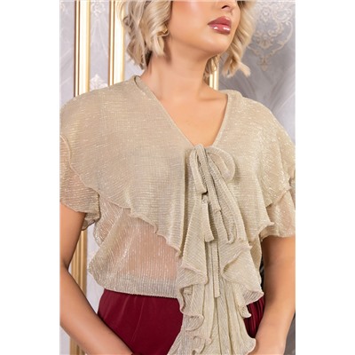 Платье Анхела (бежево-бордовое) П14753-39М