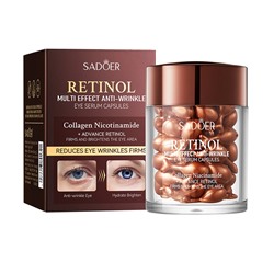 Сыворотка для кожи вокруг глаз в КАПСУЛАХ с Ретинолом Sadoer, 45 шт.