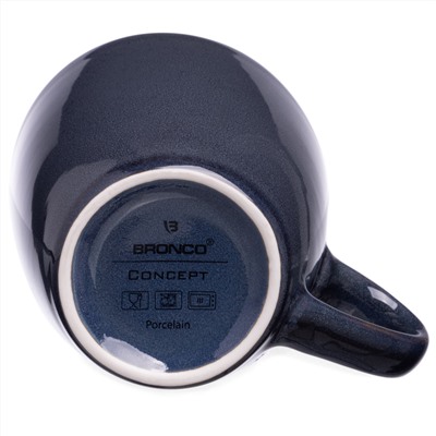 НАБОР КРУЖЕК BRONCO "CONCEPT" 4 ШТ. 355 МЛ СИНИЙ