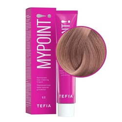 TEFIA Mypoint 8.6 Перманентная крем-краска для волос / Светлый блондин махагоновый, 60 мл