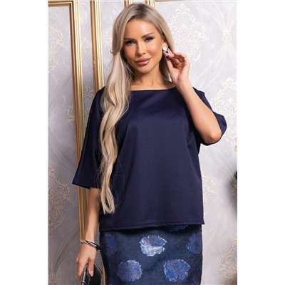 Блуза Стильный замысел (синяя) Б14842-10М