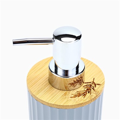 Дозатор для жидкого мыла, серый, 350 мл