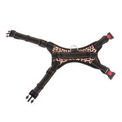 Шлейка К7 мягкая светоотражающая, размер М, ОГ 52-66 см, вес 9.5-17.5 кг, леопард