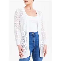 Papaya Petite Pointelle Cardigan