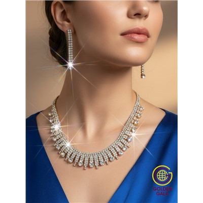 Набор бижутерии "Вечерний шарм" Арт Н5 модель 9 цвет золото