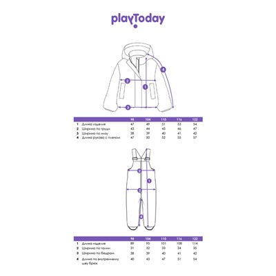 Комплект зимний для девочки: куртка, полукомбинезон