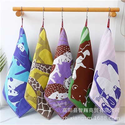 Cotton gauze towel, children's scarf for kindergarten, wholesale