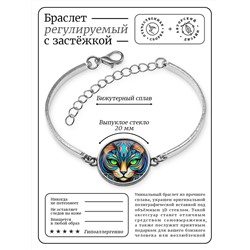BSI-0192 Браслет металлический Кошка
