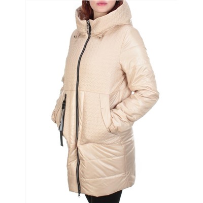 167 BEIGE Куртка демисезонная женская ROVITHI (100 гр.синтепона)