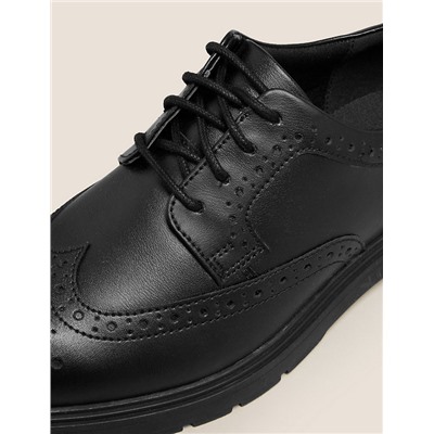 Kids' Leather Freshfeet™ School Shoes (13 Small - 9 Large)