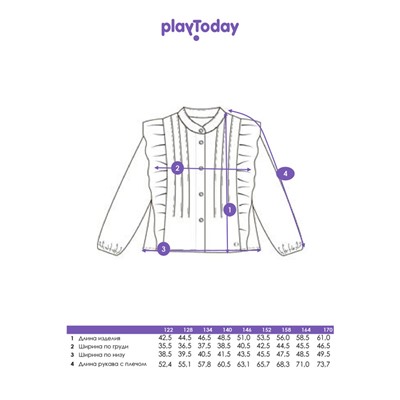 Блузка для девочки